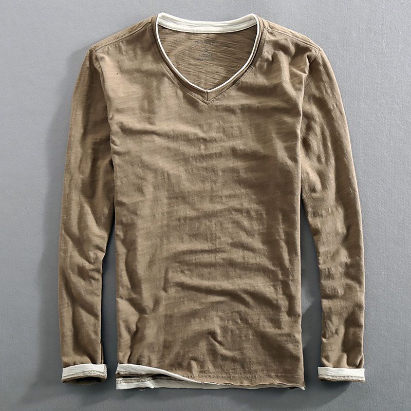 Men's - Long Sleeve T-Shirt - Cotton - Comfortable & Stylish