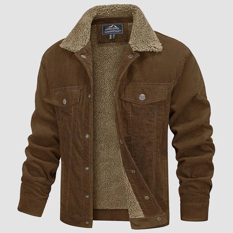 Men's - Corduroy Jacket with Warm Lining