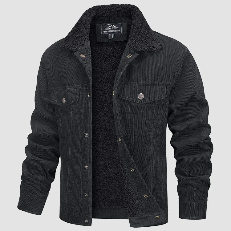 Men's - Corduroy Jacket with Warm Lining