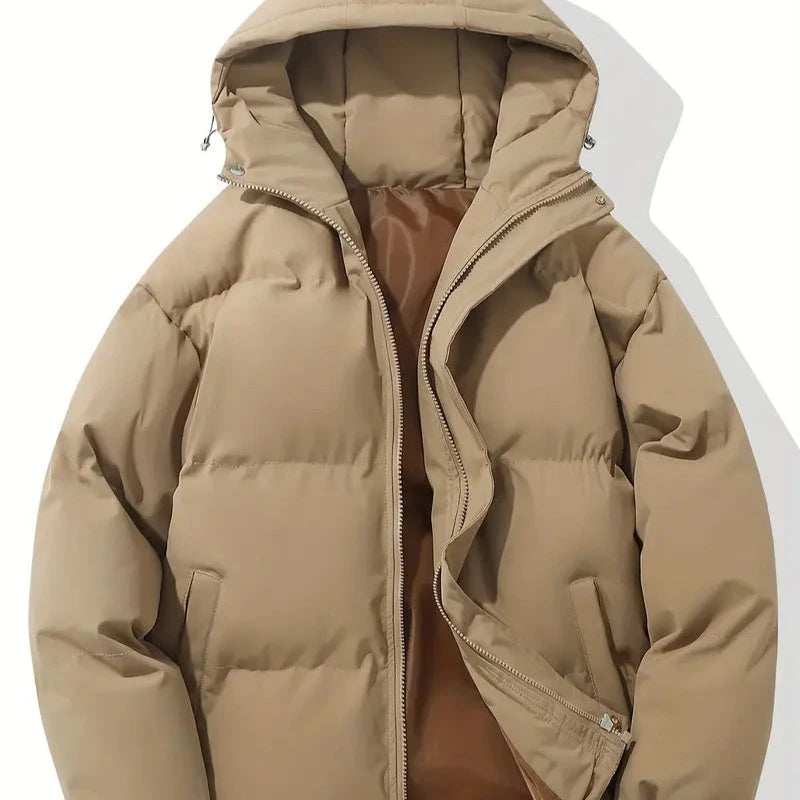 Men's - Winter Puffer Jacket - Warm & Stylish