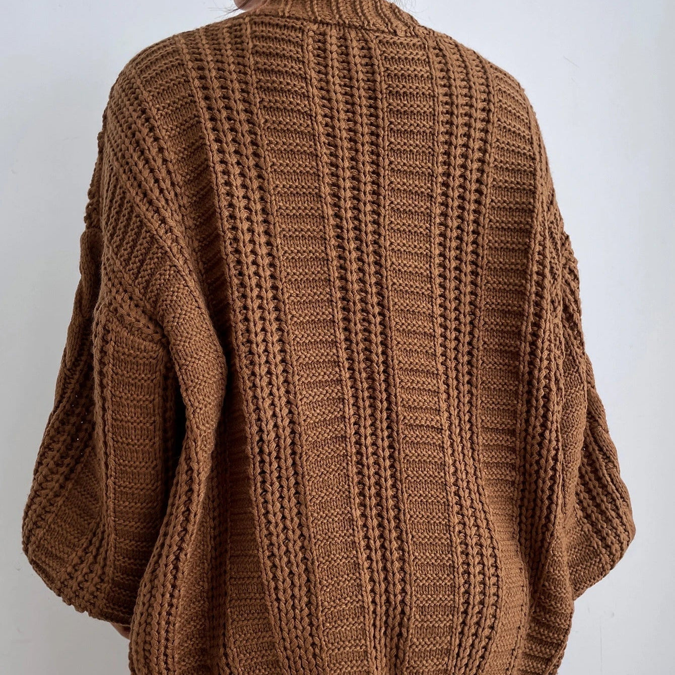 Women's - Cable Knit Cardigan - Cosy Knitwear