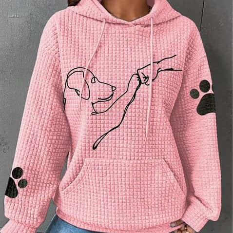 Women's - Cosy Hoodie - Adorable Dog Print