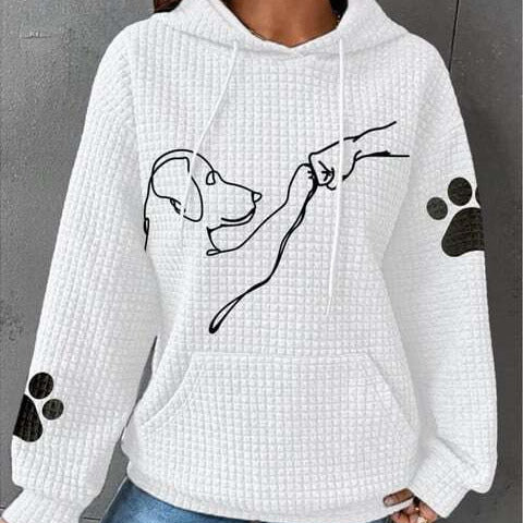 Women's - Cosy Hoodie - Adorable Dog Print