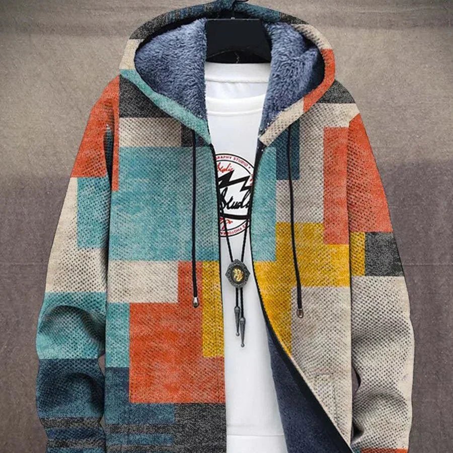 Women's - Art Print Cardigan - Soft Luxurious Material - Stylish Layering Essential for Every Wardrobe