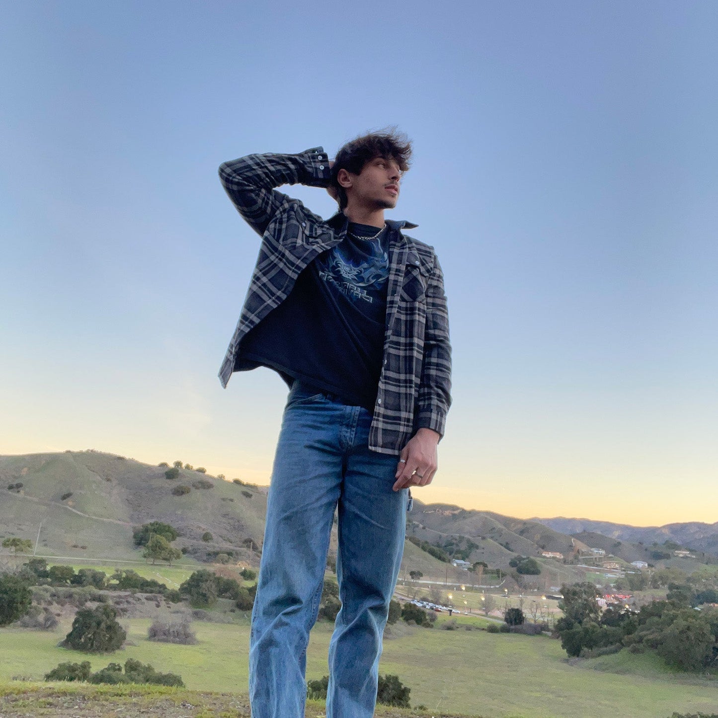 Men's - Long Sleeve Shirt – Cotton, Plaid Flannel – Casual Style