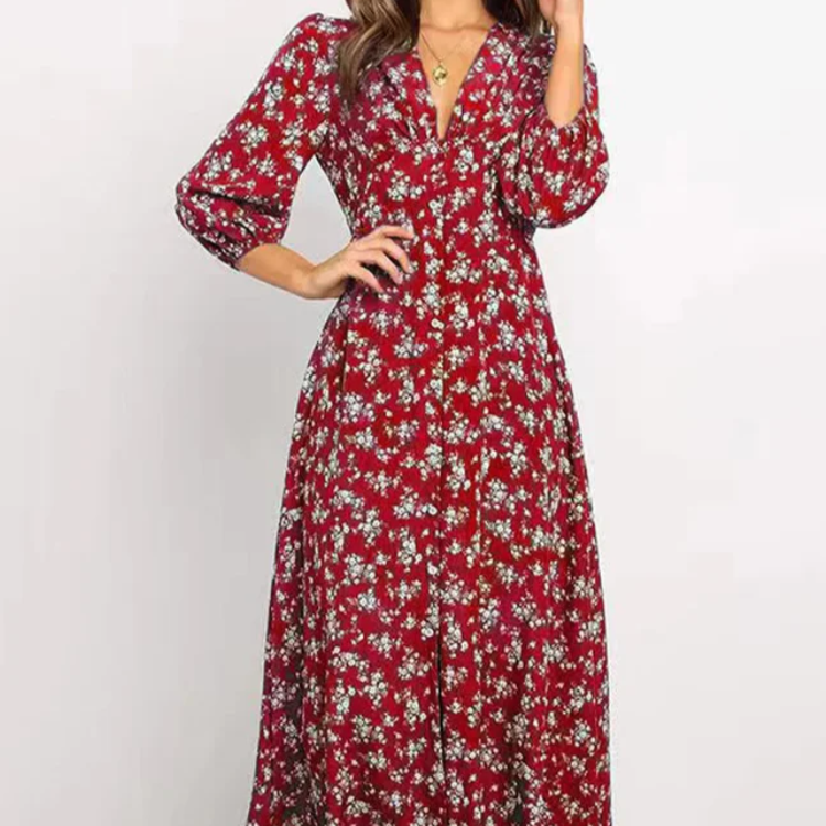 Women's – A-Line Dress – Wrap Look, Flattering Fit