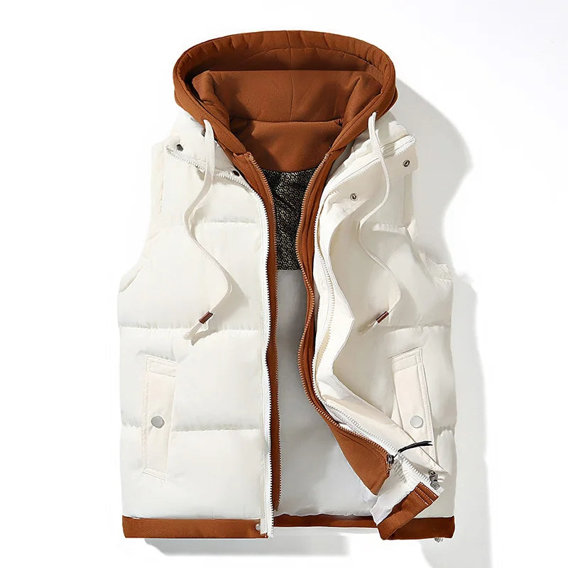 Men's - Soft Shell Hooded Puffer Gilet - Lightweight & Stylish Outerwear