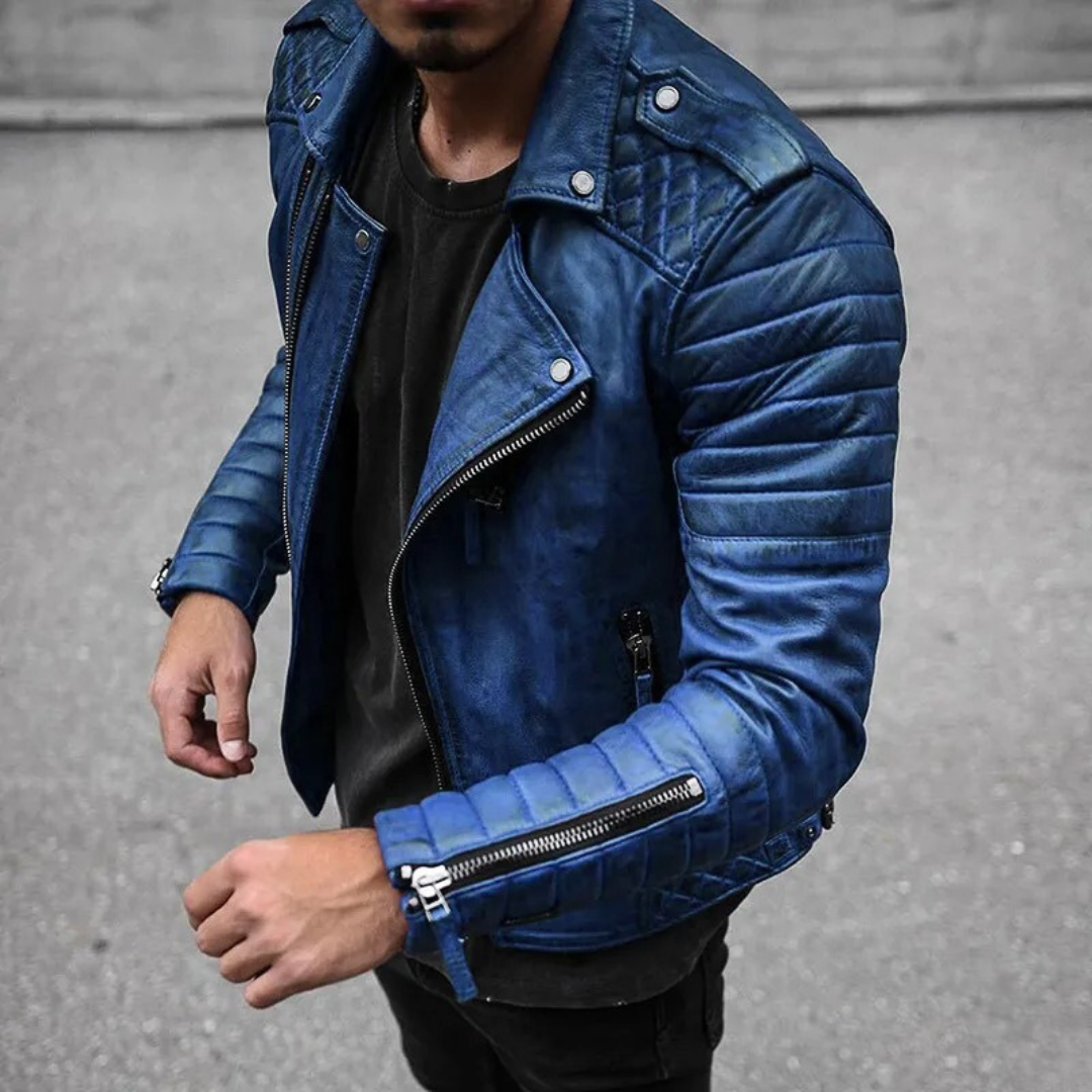 Men's - Waterproof Biker Jacket - Fashionable Style for Every Adventure