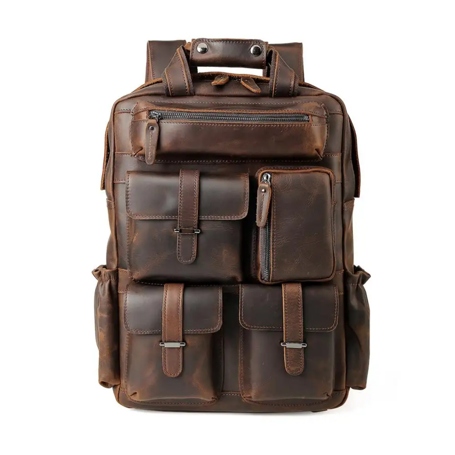 Unisex - Leather Knapsack - Stylish & Durable Design
