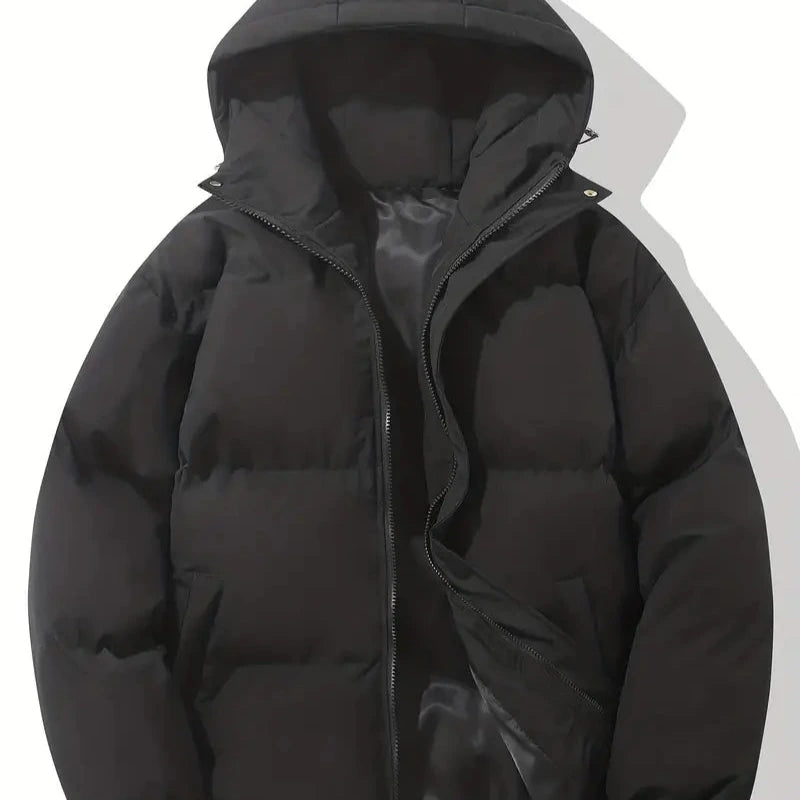 Men's - Winter Puffer Jacket - Warm & Stylish