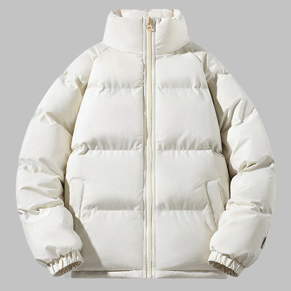 Men's - Thick Puffer Jacket - Fleece Lined Warmth - Perfect for Cold Weather