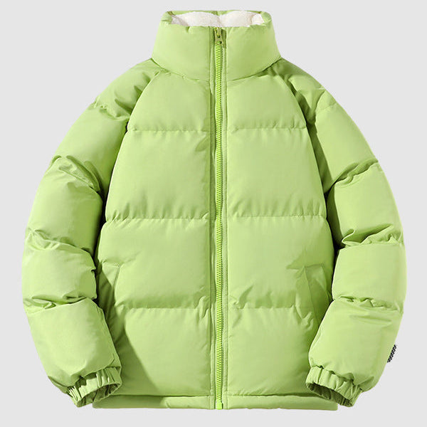 Men's - Thick Puffer Jacket - Fleece Lined Warmth - Perfect for Cold Weather