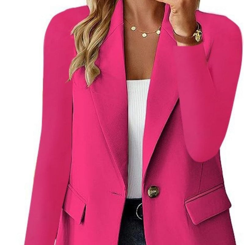 Women's - Casual Blazer - Lightweight Fabric - Versatile Style for Office and Outings - Stylish Everyday Wear