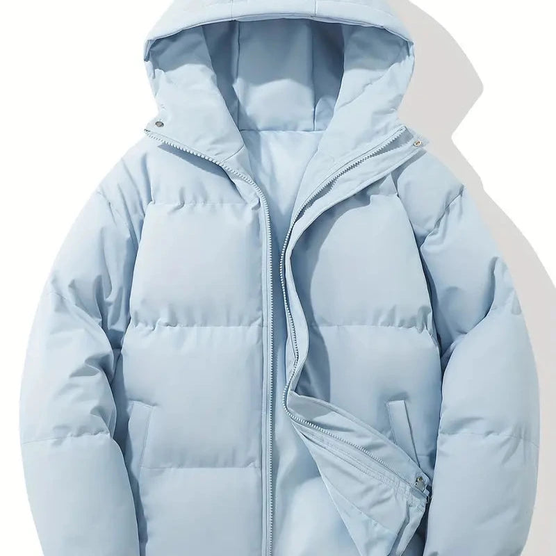 Men's - Winter Puffer Jacket - Warm & Stylish