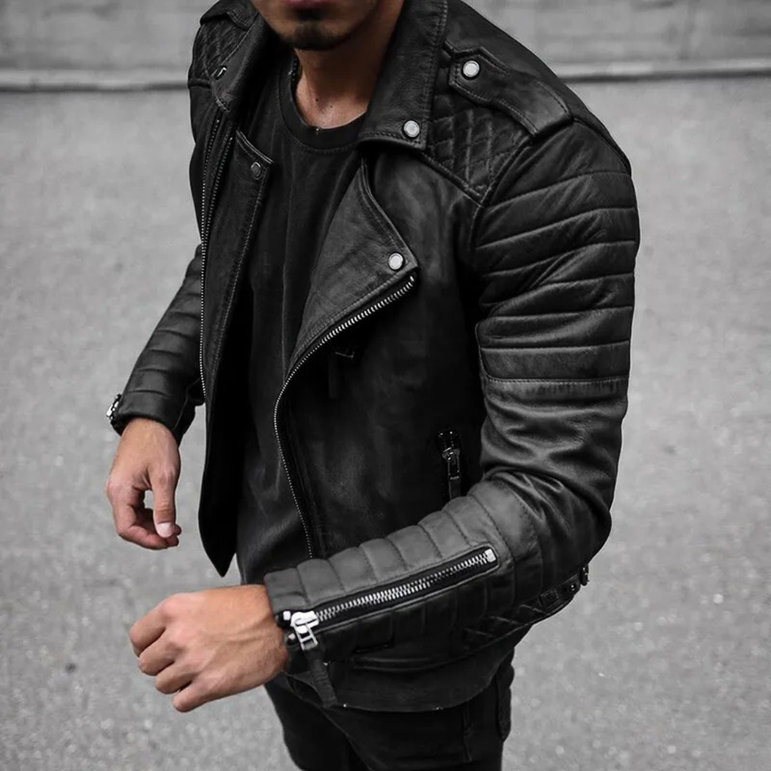 Men's - Waterproof Biker Jacket - Fashionable Style for Every Adventure