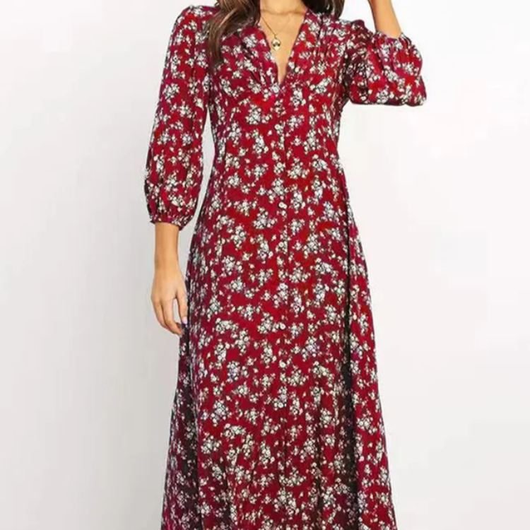 Women's – A-Line Dress – Wrap Look, Flattering Fit