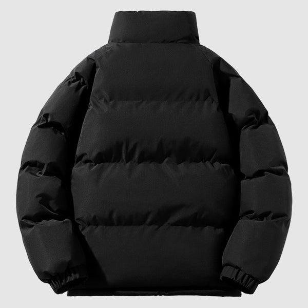 Men's - Thick Puffer Jacket - Fleece Lined Warmth - Perfect for Cold Weather