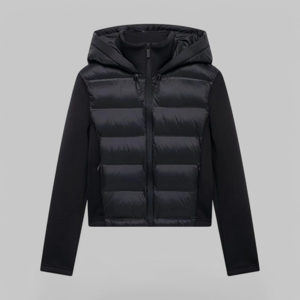 Women's - Hooded Padded Wind Jacket - Stylish & Warm Outerwear