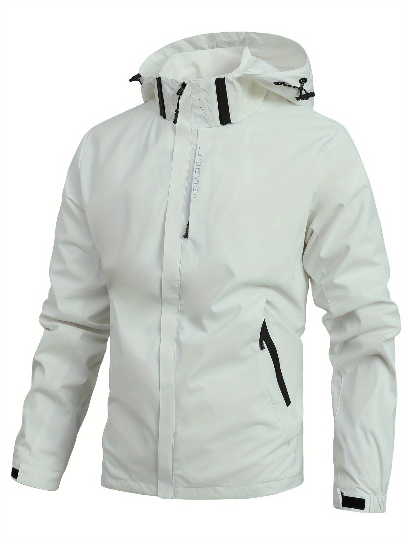 Men's - Hooded Windbreaker - Stylish & Comfortable