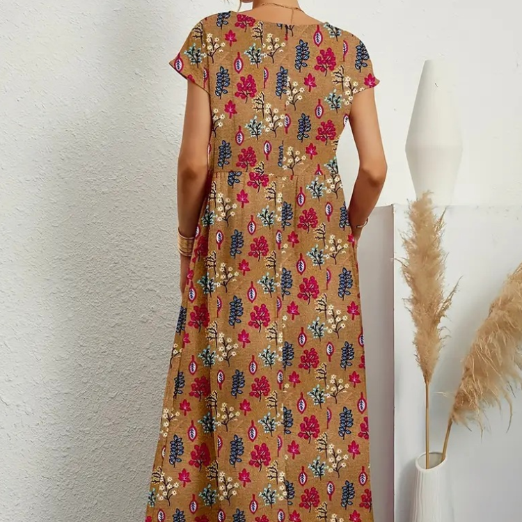 Women's – Tie-Dye Dress – Loose Fit Cotton Blend