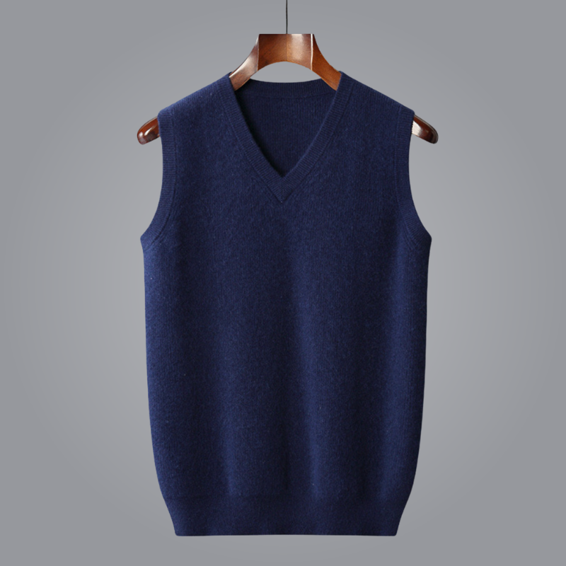 Men's - Wool Vest – Classic Fit, Warm Design – Smart Casual Layering