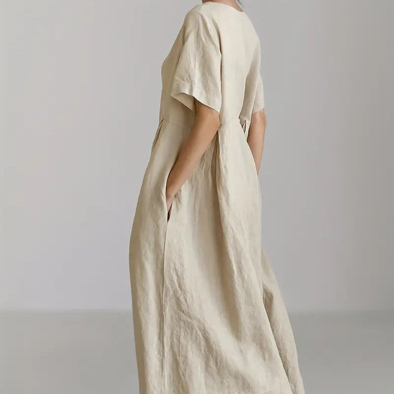 Women's - Elegant Dress - Lightweight Fabric - Ideal for Special Occasions - Timeless Style for Every Wardrobe