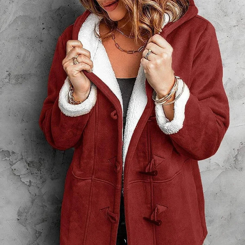 Women's – Hooded Coat – Fleece-Lined – Winter Outerwear