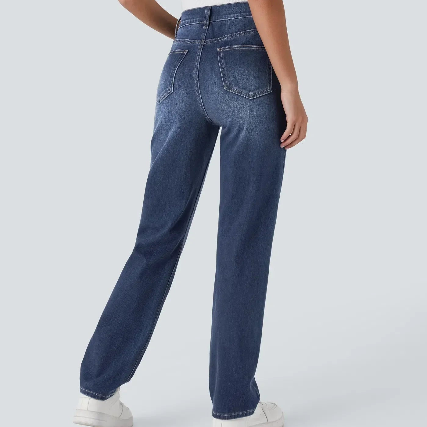 Women's - Comfortable Elastic Trousers - Stylish & Versatile Everyday Wear