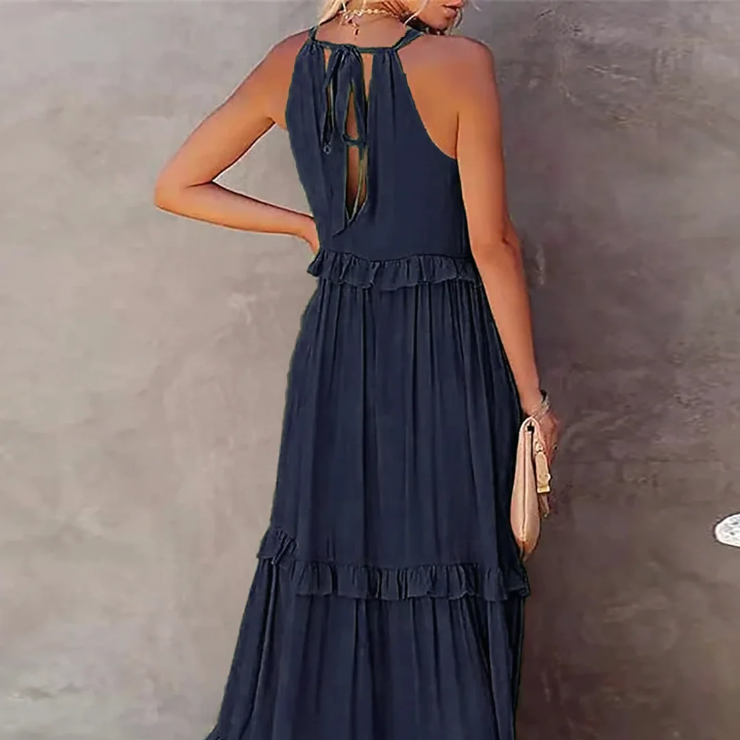 Women's – Ruffled Boho Dress – Lightweight Fit