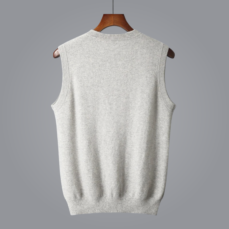 Men's - Wool Vest – Classic Fit, Warm Design – Smart Casual Layering