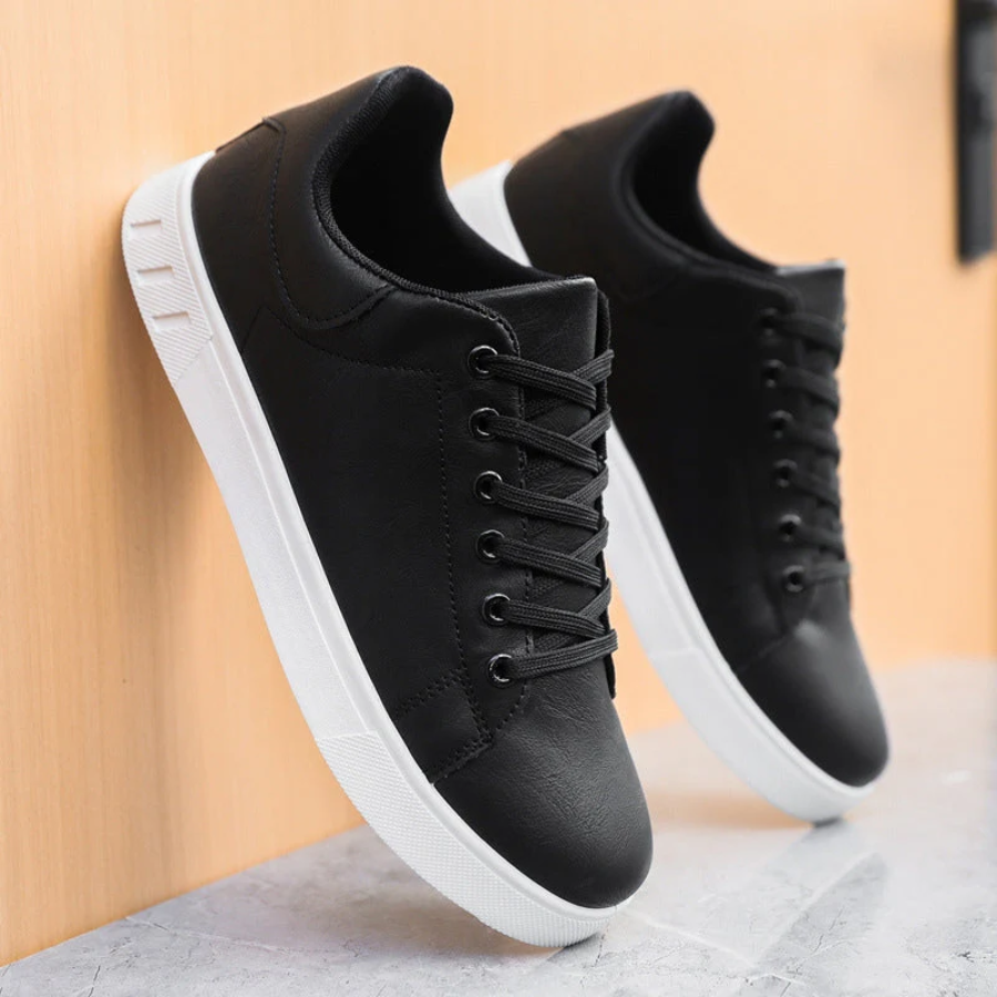 Men's - Stylish Sneakers - Leather - Trendy Footwear