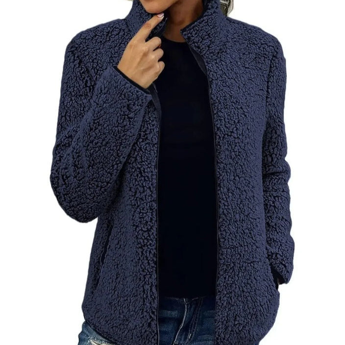 Women's - Fleece Zip-Up Jacket - Cosy Soft Material - Perfect for Layering
