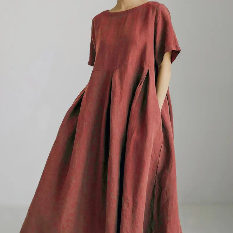 Women's - Elegant Dress - Lightweight Fabric - Ideal for Special Occasions - Timeless Style for Every Wardrobe