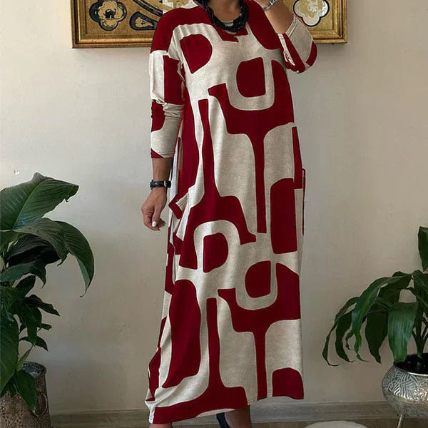 Women's - Elegant Art-Inspired Dress - Comfy, Chic Design - Perfect for Any Occasion - Effortless Fashion Statement