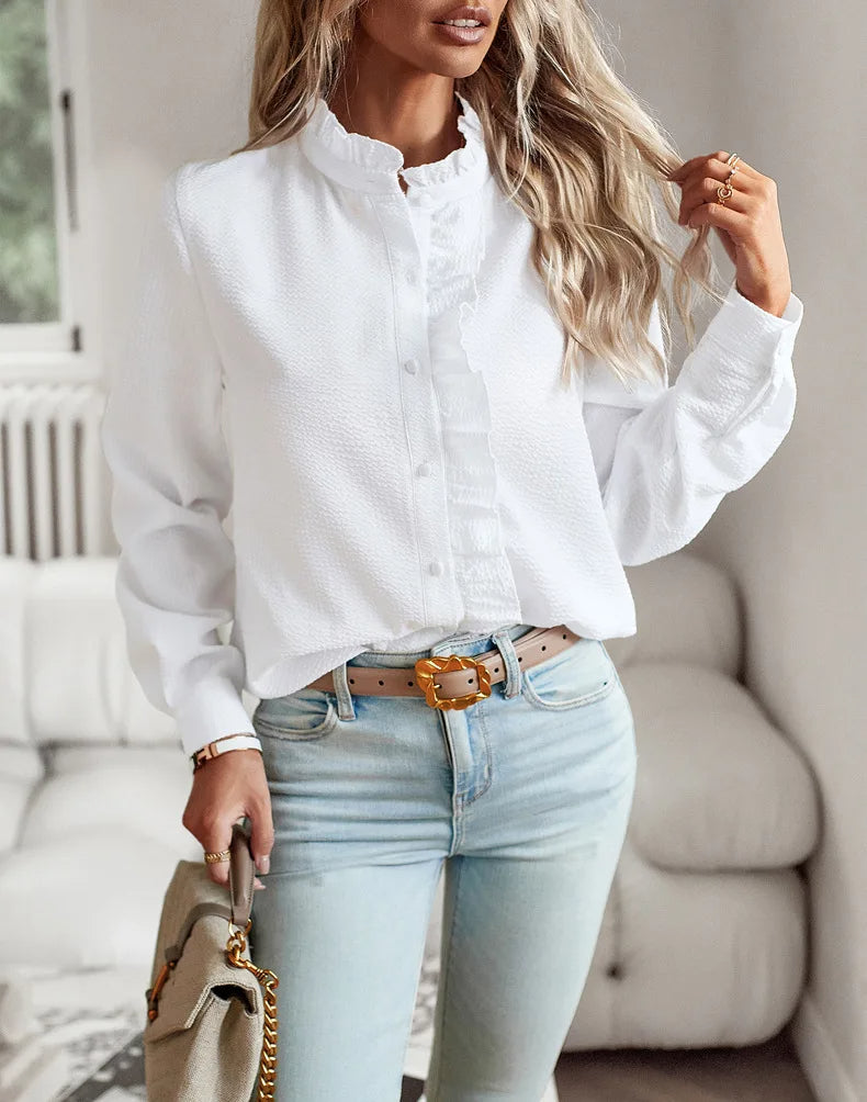 Women's - Elegant Blouse - Stylish and Versatile Top