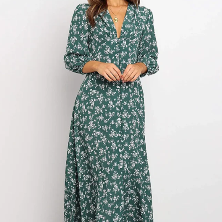 Women's – A-Line Dress – Wrap Look, Flattering Fit