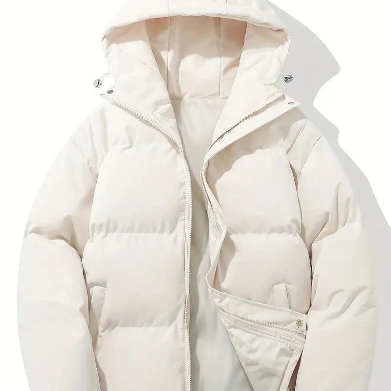 Men's - Winter Puffer Jacket - Warm & Stylish