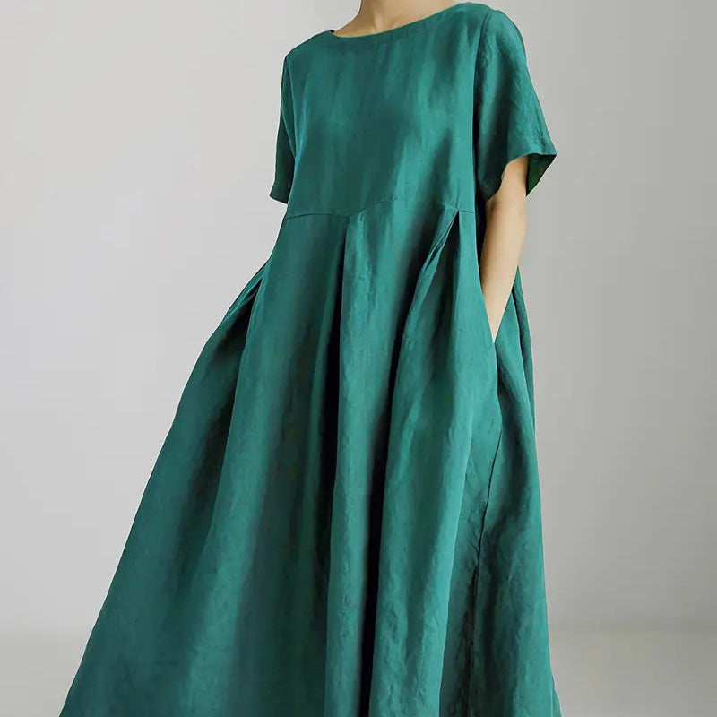 Women's - Elegant Dress - Lightweight Fabric - Ideal for Special Occasions - Timeless Style for Every Wardrobe