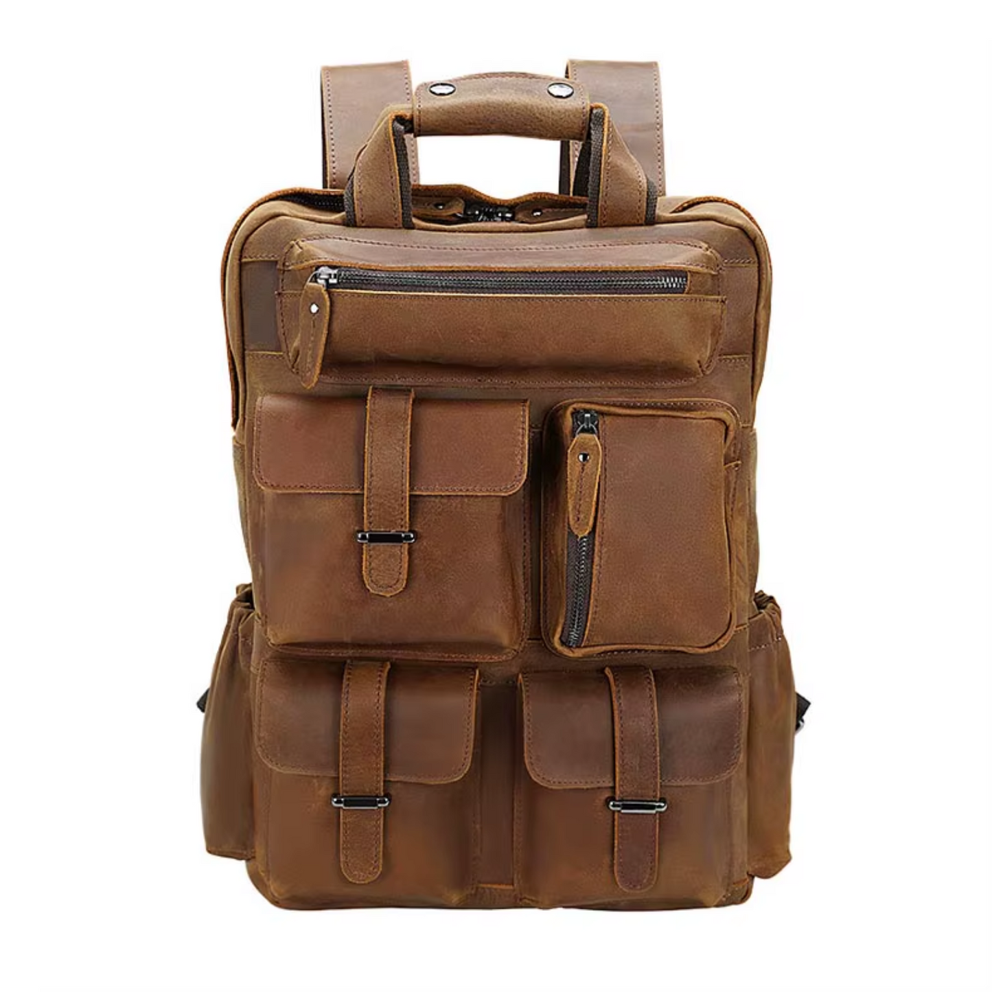 Unisex - Leather Knapsack - Stylish & Durable Design