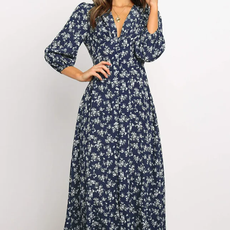 Women's – A-Line Dress – Wrap Look, Flattering Fit