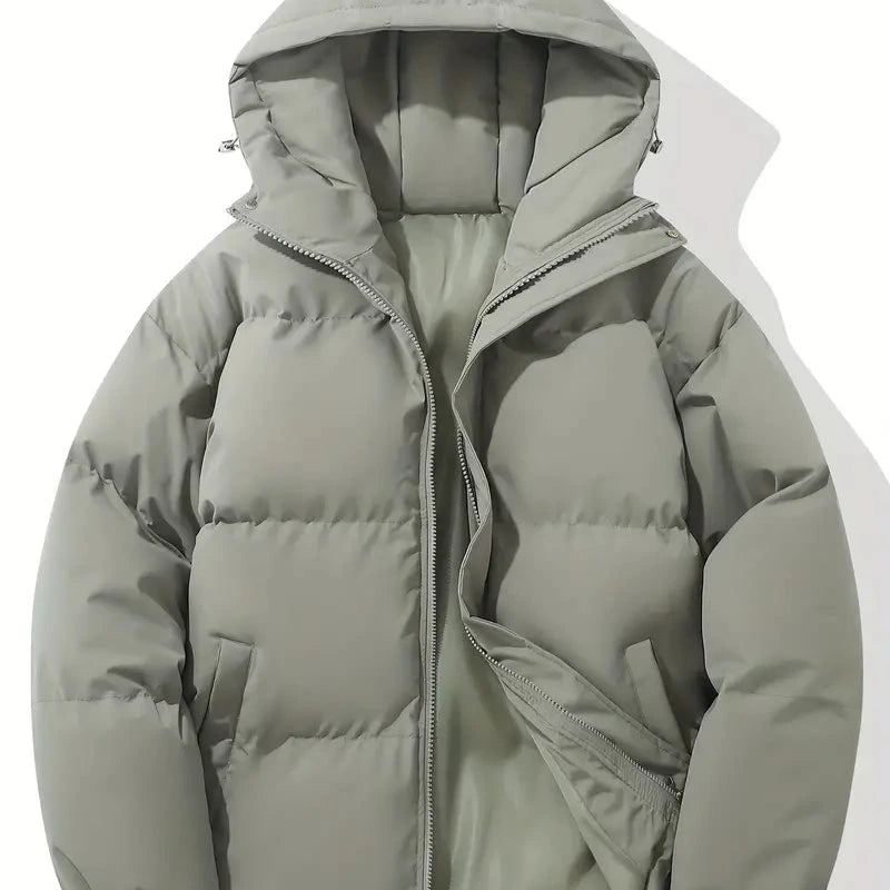 Men's - Winter Puffer Jacket - Warm & Stylish