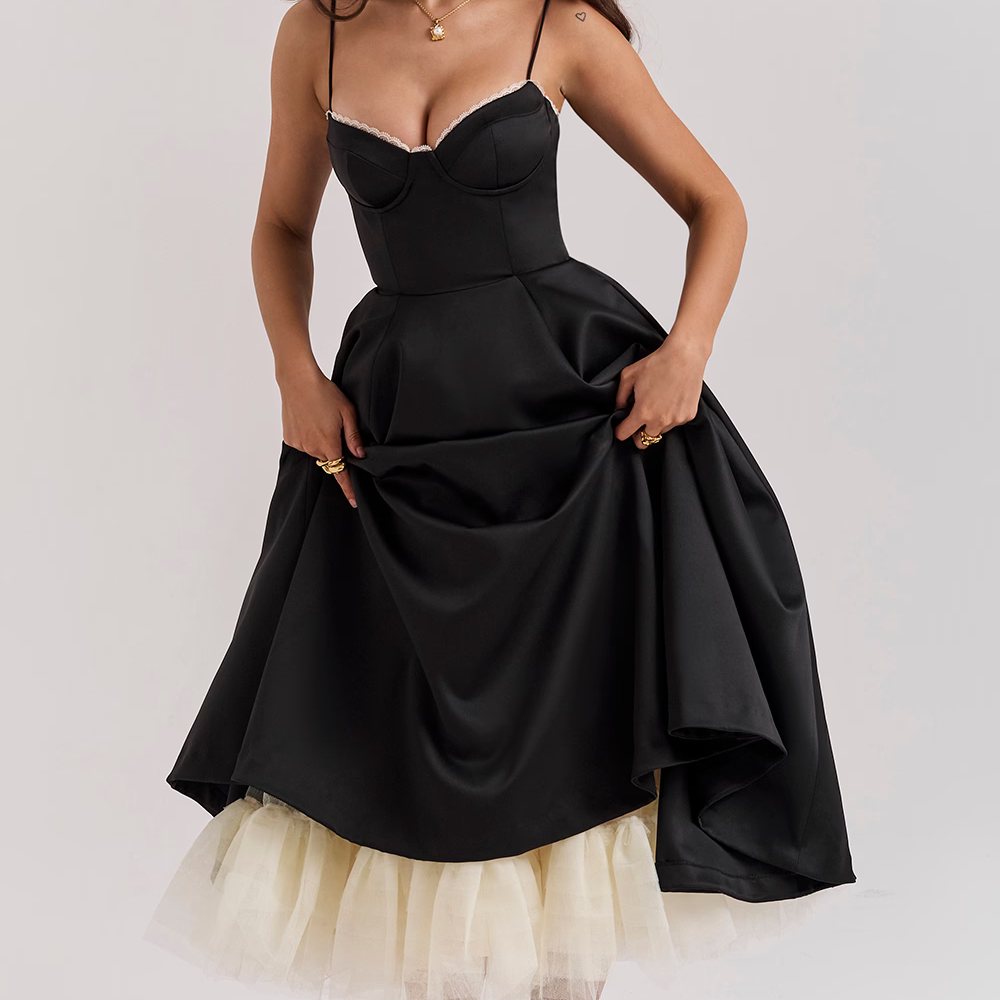 Women's - Elegant Slimming Dress - Lightweight Fabric - Flattering Fit for All Occasions - Timeless Style
