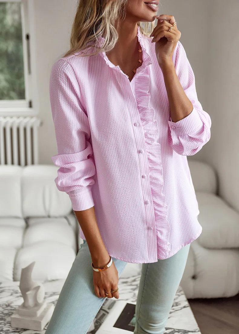 Women's - Elegant Blouse - Stylish and Versatile Top