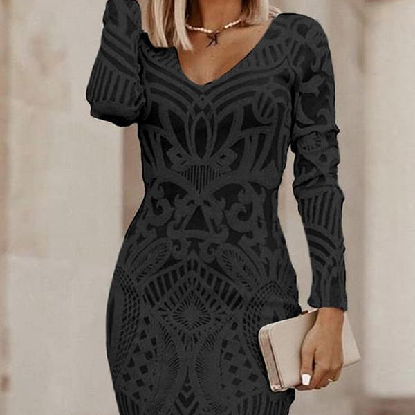 Women's - Stylish Dress - Comfortable Fabric - Simple Design - Ideal for Everyday Wear - Fashionable & Versatile