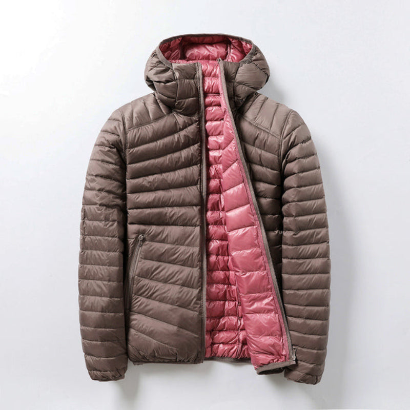 Women's - Lightweight Hooded Transition Jacket - Stylish & Versatile Outerwear