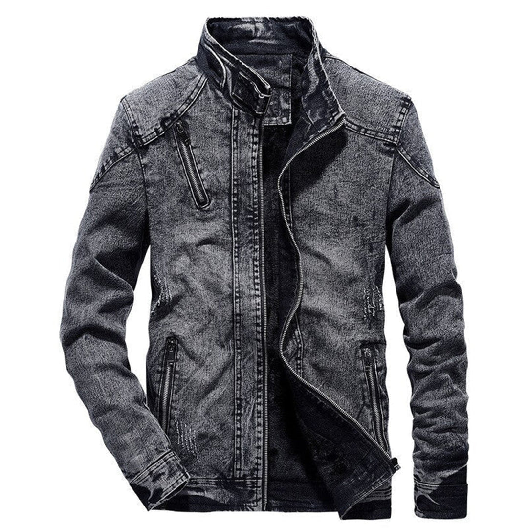Men - Jacket - Denim - Stand Collar Fit