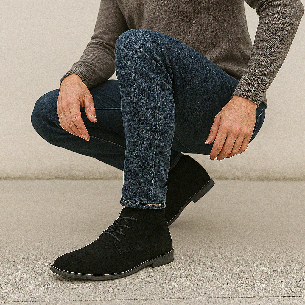 Men's - Elegant Shoes - Classic Leather Style - Elegant Footwear for Formal Occasions