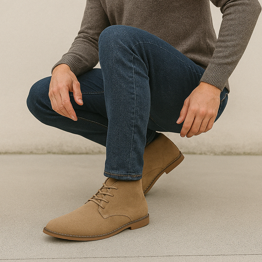 Men's - Elegant Shoes - Classic Leather Style - Elegant Footwear for Formal Occasions