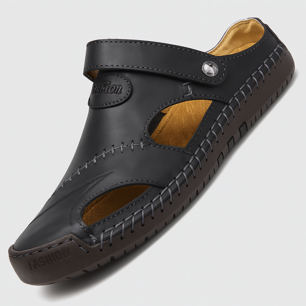 Men's - Comfort Leather Sandals - Summer Style