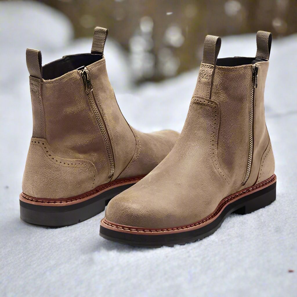 Men's - Chelsea Suede Boots - Smart Casual Look